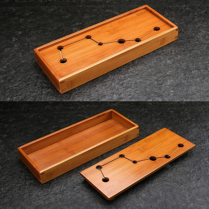 Seven Stars Bamboo Tea Tray - Tea Tray Gongfu,Chinese Tea Set,Bamboo Japanese/Chinese Gongfu Tea Table Serving,Water Storage Bamboo Tea Table