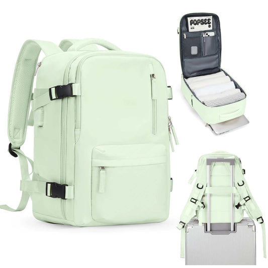 Stylish Women's Cabin Travel Backpack - Spacious, Water Resistant Laptop Bag for EasyJet and Ryanair Carry-Ons
