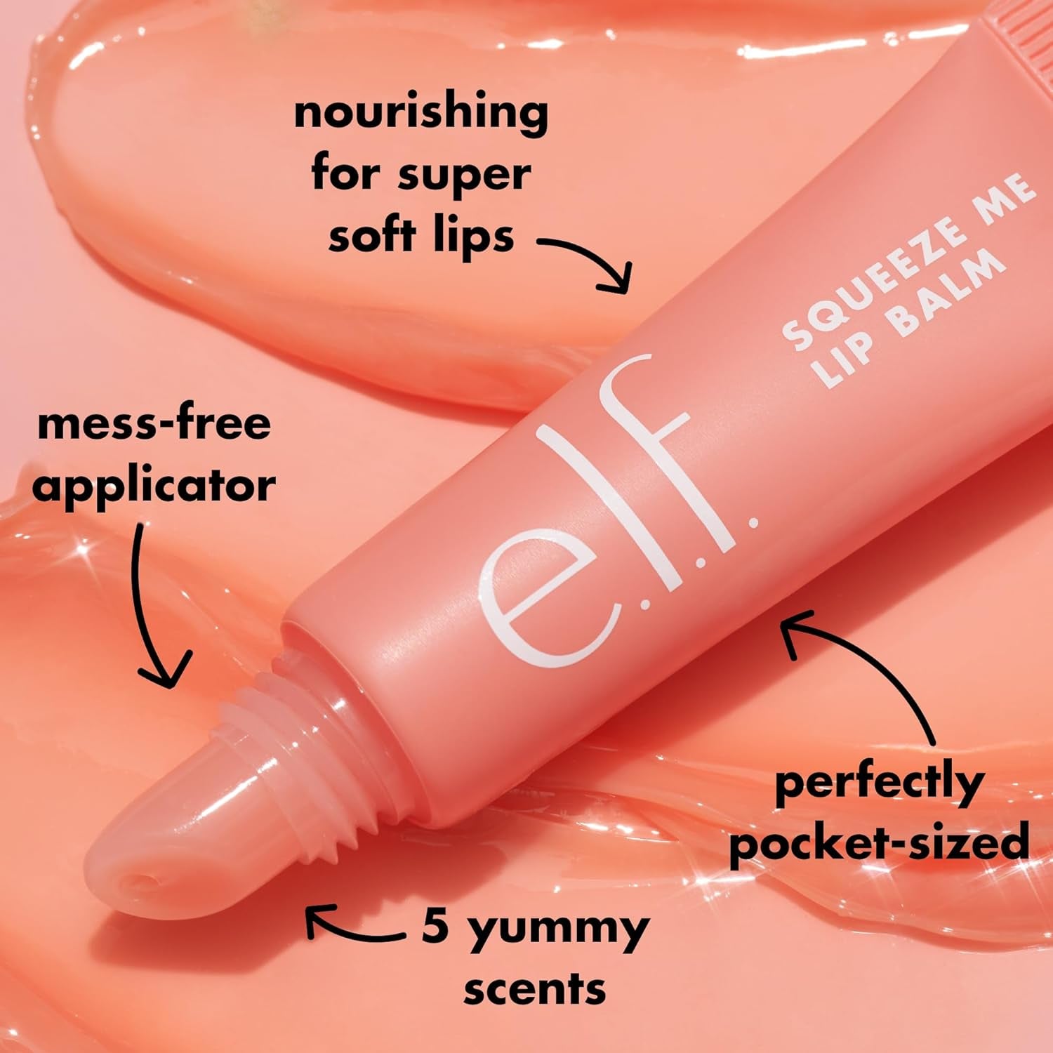 Squeeze Me Lip Balm – Hydrating Sheer Tint with Hyaluronic Acid | Vegan & Cruelty-Free (Honeydew)