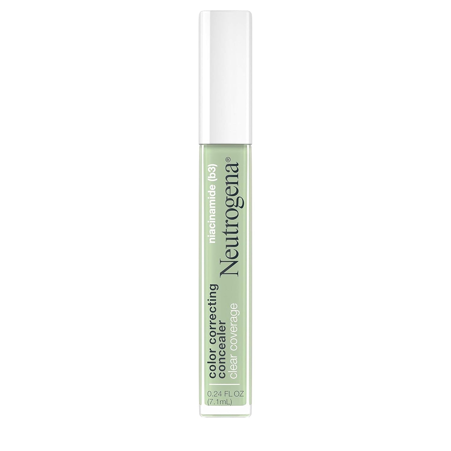 Clear Coverage Color Correcting Lightweight Face Concealer Makeup with Niacinamide & Green Pigment to Help Reduce Redness, 0.24 Fl Oz