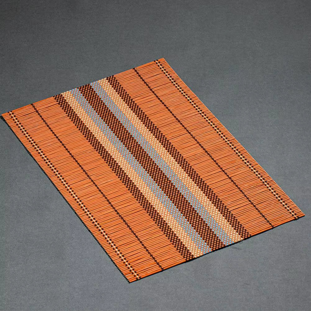 Waterproof Lightweight Table Decorative Bamboo Placemat Coaster Table Mat Decoration Tea Accessories Household Kitchen Mat