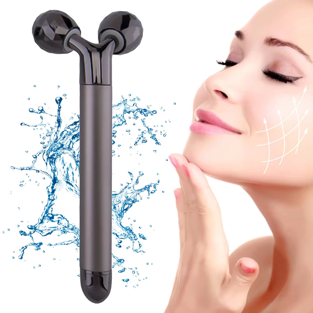 3D Roller Massager Facial Lifting Massager Skincare 360 Rotate Eye Massage Instrument Electric Vibrating Beauty Relaxation Tool