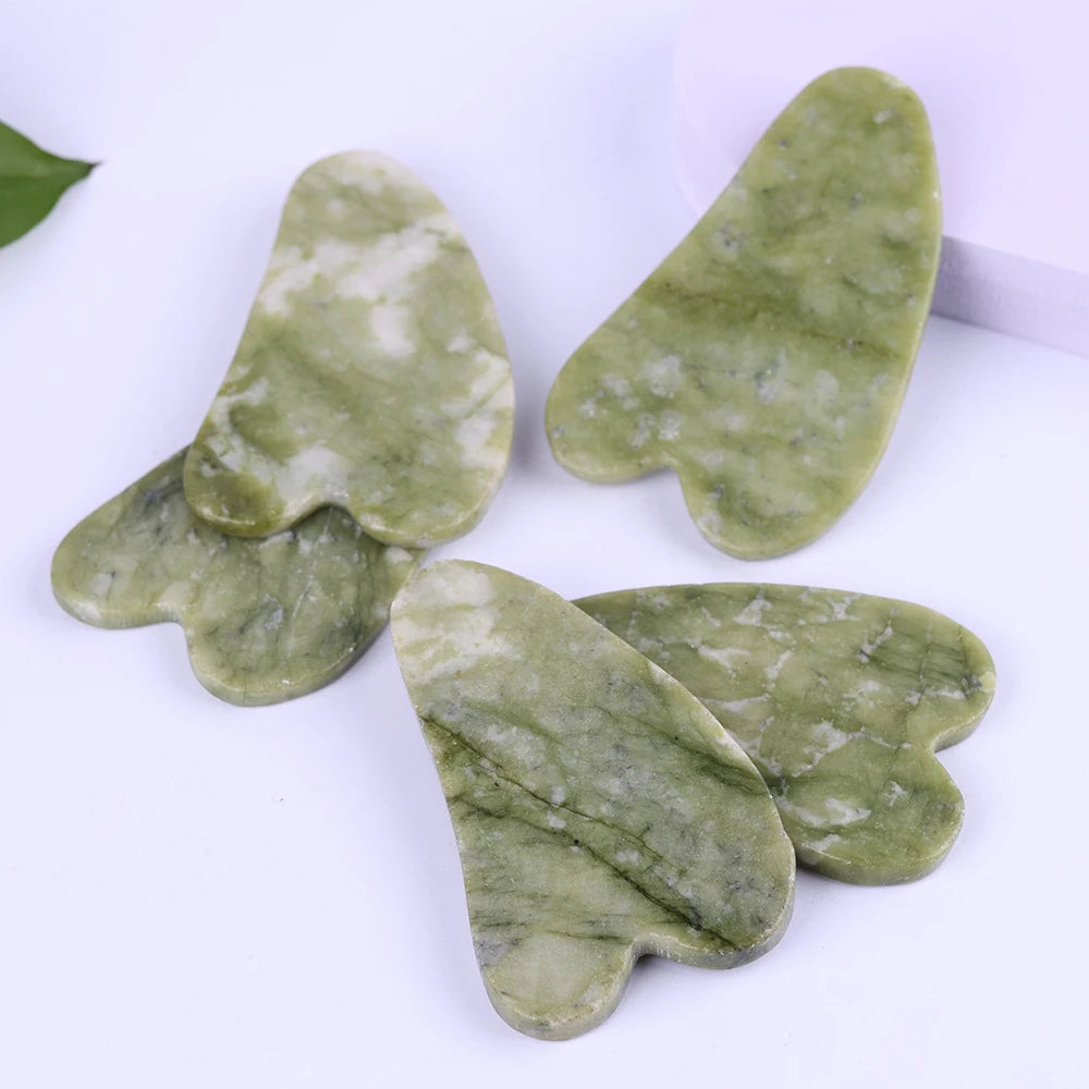 Natural Jade Face Roller Gua Sha Scraper Set Masssager for Face Neck Body Skincare Beauty Guasha Massage Tool Facial Slim Lift