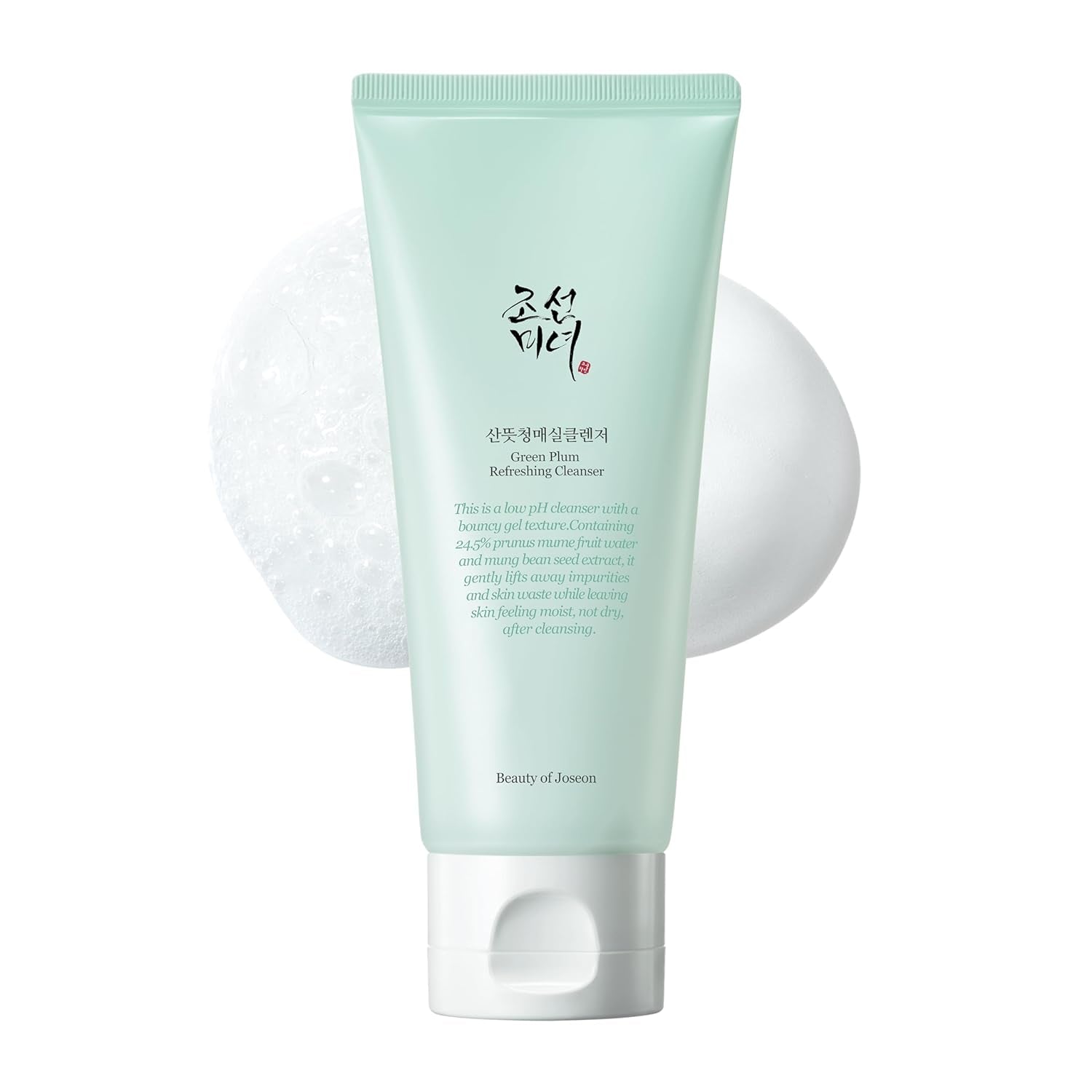 Green Plum Refreshing Cleanser – Deep Pore Cleansing Gel, Acne Face Wash & Blackhead Remover | Korean Skincare (100mL, 3.38 Fl. Oz)